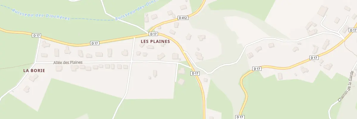 Plan du 9004 Les Plaines à Teilhède