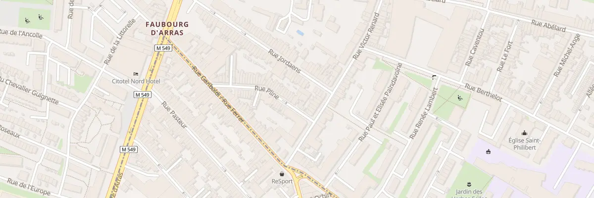 Plan du 63 Rue Pline à Lille