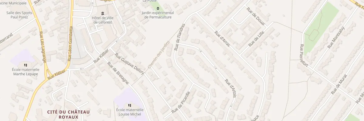 Plan du 28 Rue des Flandres à Leforest