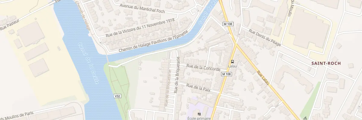 Plan du 64 Rue de la Briqueterie à Marquette-lez-Lille