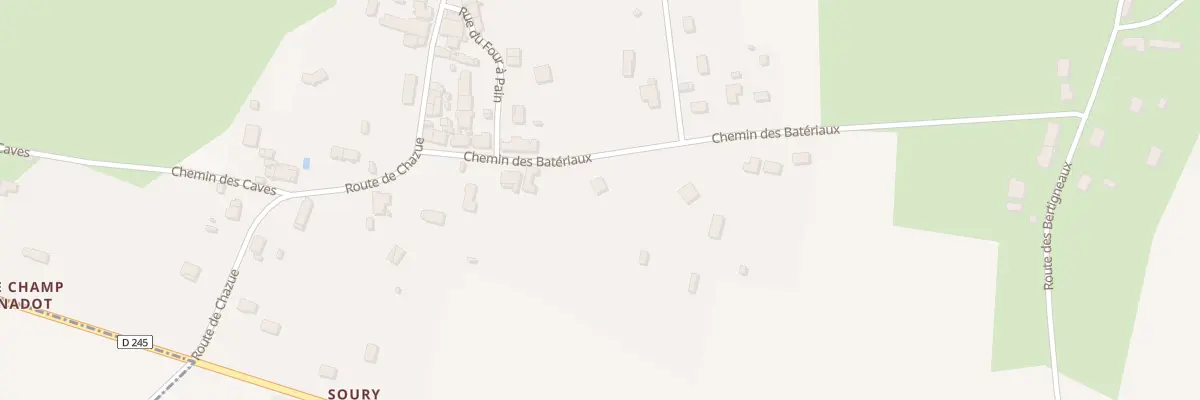 Plan du 134 Che des Batériaux à Raveau
