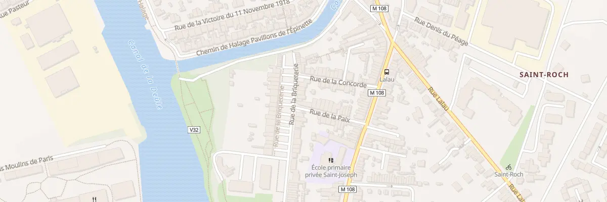 Plan du 54 Rue de la Briqueterie à Marquette-lez-Lille