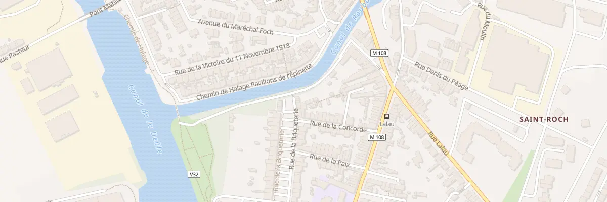 Plan du 68 Rue de la Briqueterie à Marquette-lez-Lille