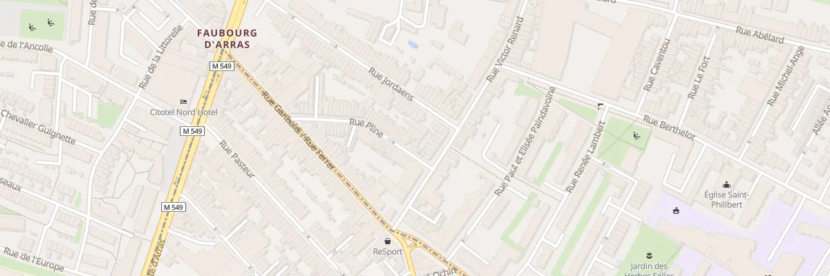 Plan du 63B Rue Pline à Lille