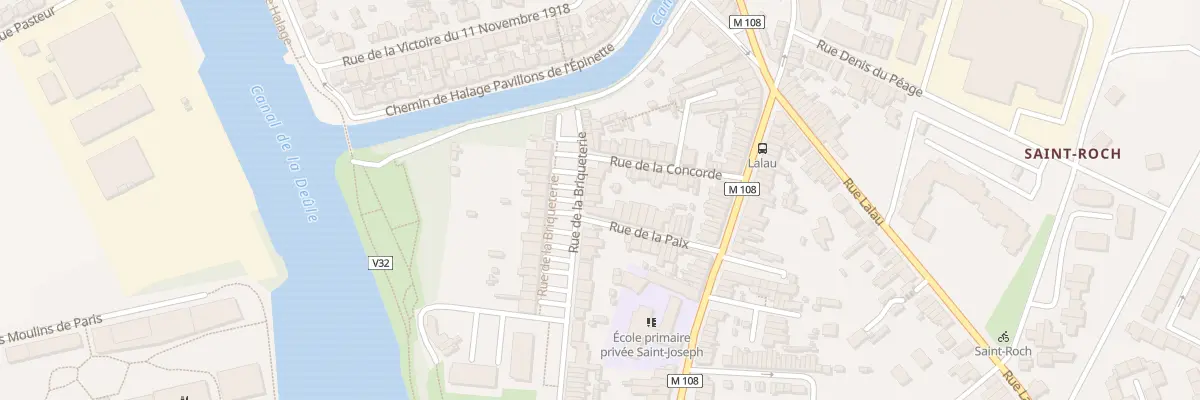 Plan du 56 Rue de la Briqueterie à Marquette-lez-Lille