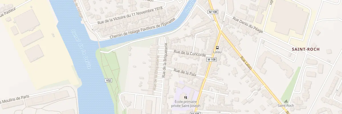Plan du 60 Rue de la Briqueterie à Marquette-lez-Lille
