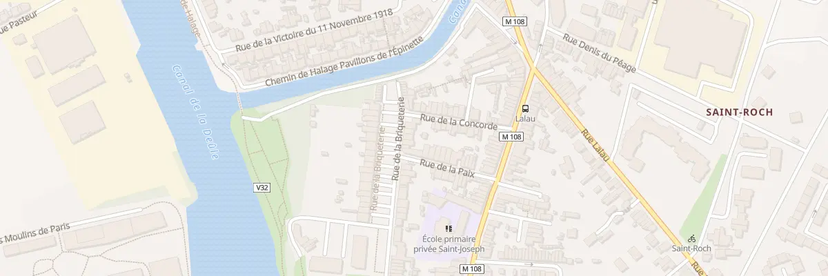 Plan du 58 Rue de la Briqueterie à Marquette-lez-Lille
