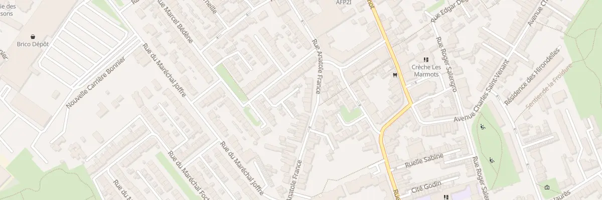 Plan du 64 Rue Anatole France à Faches-Thumesnil