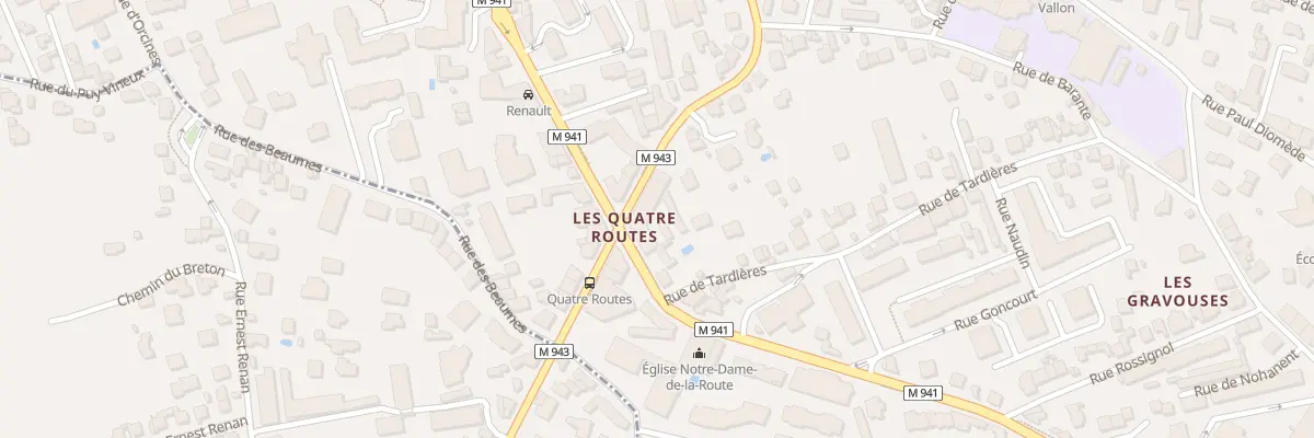 Plan du 4 Av du Limousin à Clermont-Ferrand