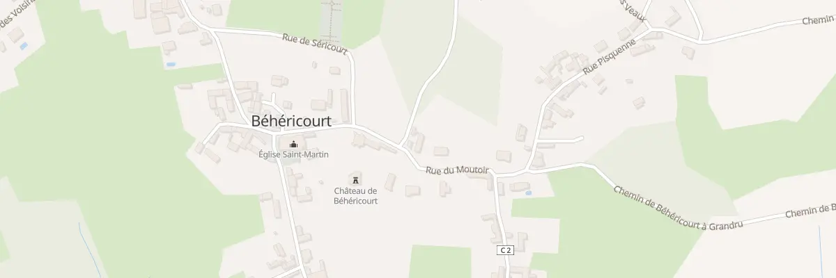 Plan du 223 Rue du Moutoir à Béhéricourt