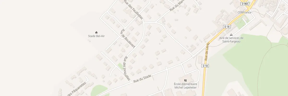 Plan du 10 Rue des Jonquilles à Saint-Fargeau