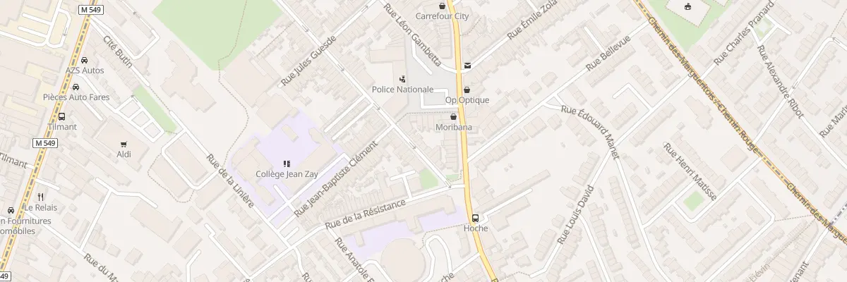 Plan du 12 Rue Gustave Delory à Faches-Thumesnil