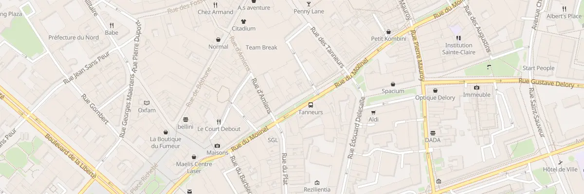 Plan du 118 Rue du Molinel à Lille