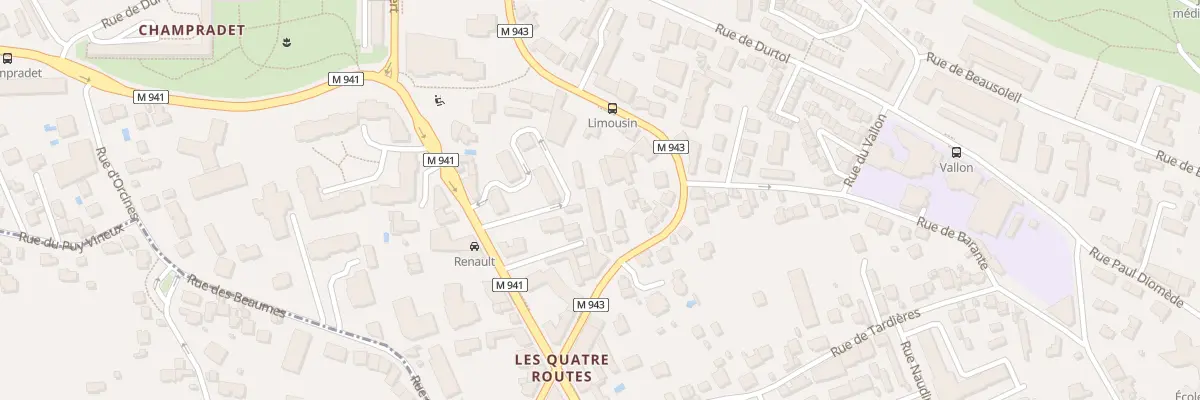 Plan du 15 Av du Limousin à Clermont-Ferrand