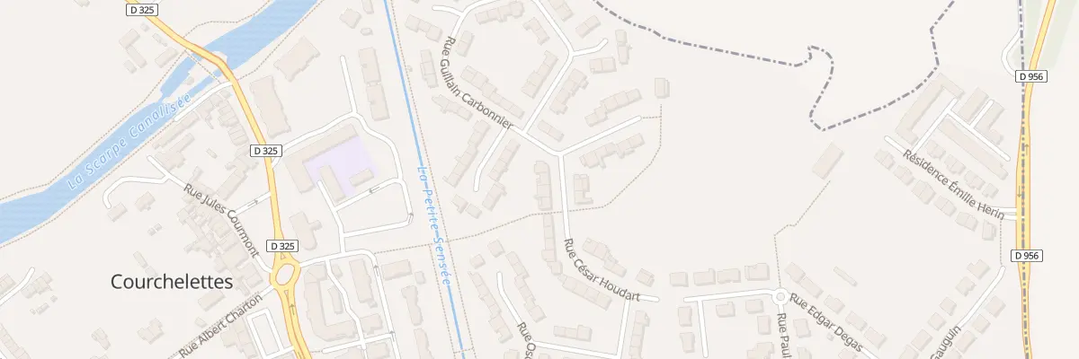 Plan du 23 Rue Cesar Houdart à Courchelettes