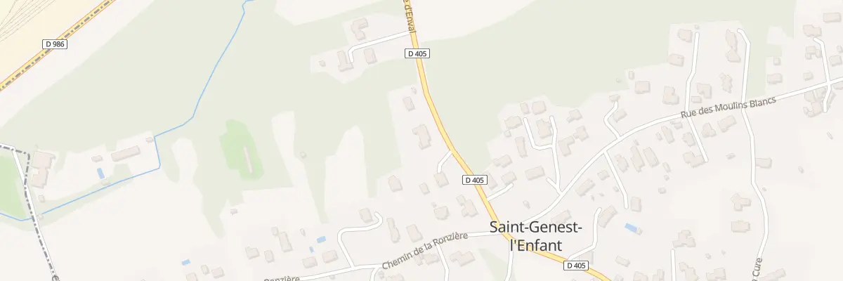 Plan du 3 Rte d’Enval - St Genest à Malauzat