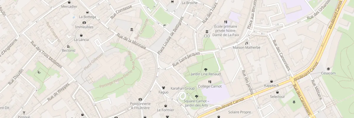 Plan du 5 Rue Saint-Jacques à Lille