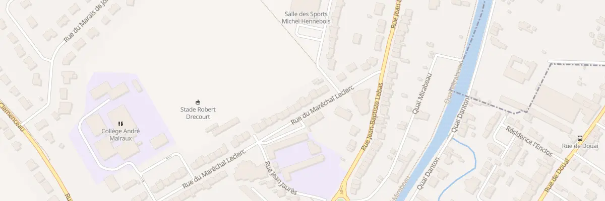 Plan du 128 Rue du Maréchal Leclerc à Lambres-lez-Douai