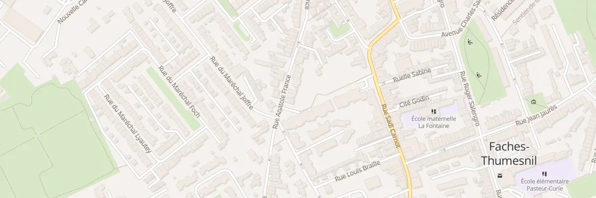 Plan du 99 Rue Anatole France à Faches-Thumesnil