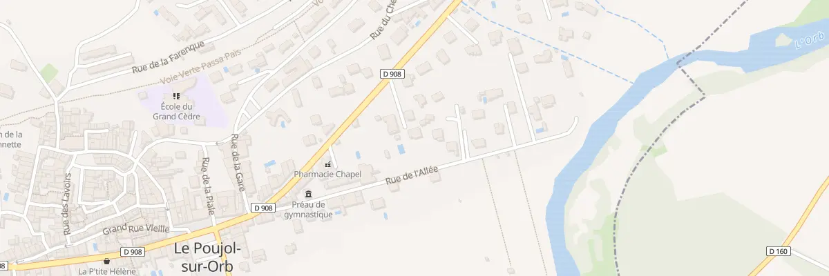 Plan du 22 Rue des Pountils au Poujol-sur-Orb