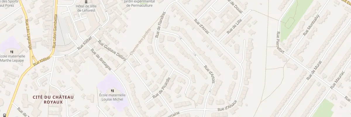 Plan du 20 Rue des Flandres à Leforest