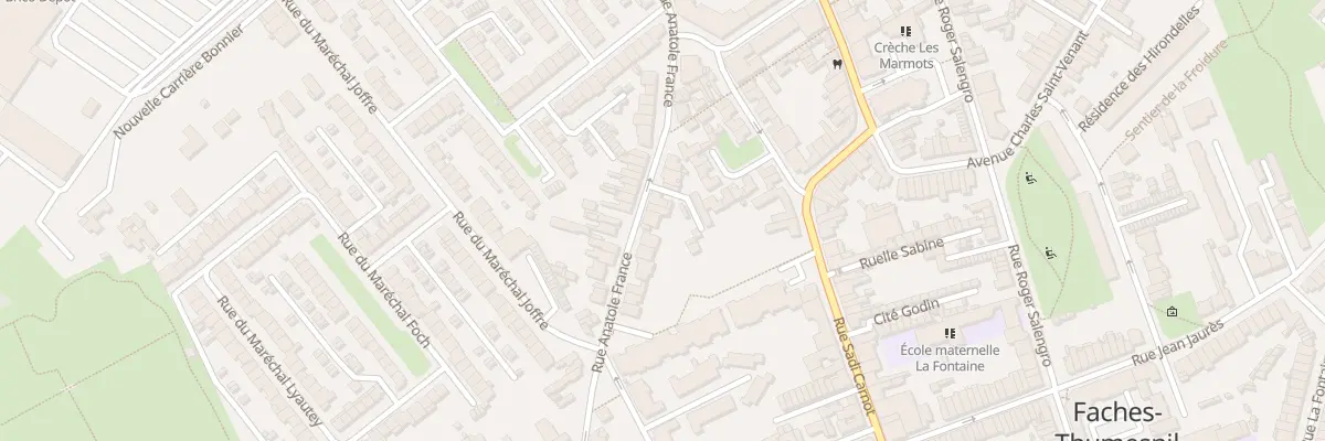Plan du 87 Rue Anatole France à Faches-Thumesnil