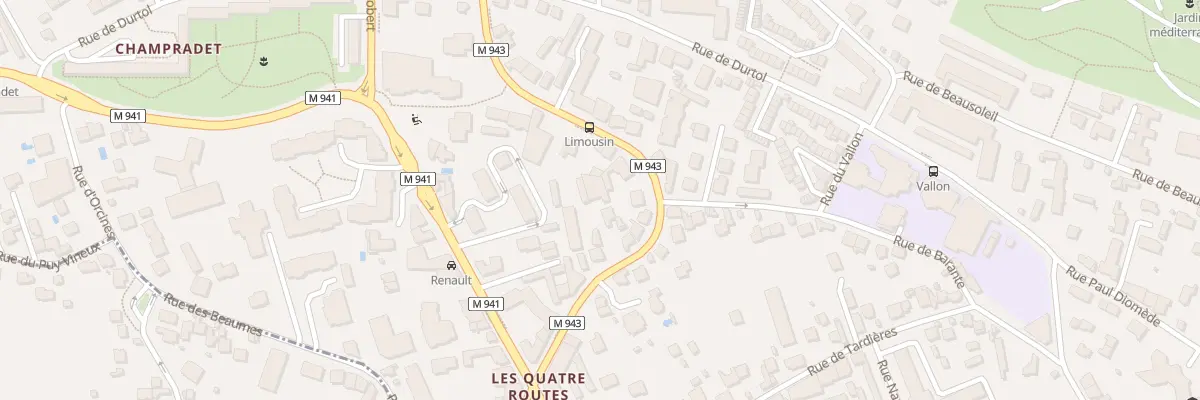 Plan du 19 Av du Limousin à Clermont-Ferrand