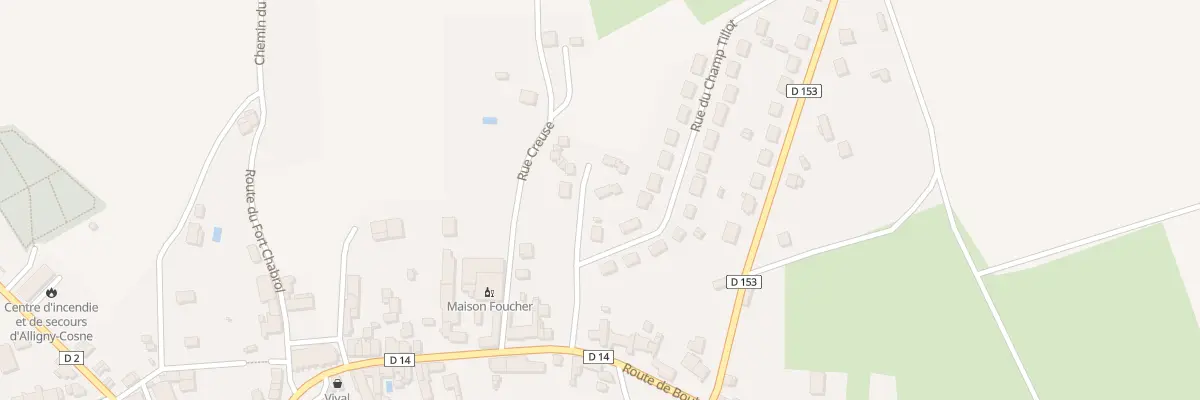Plan du 1B Imp du Champ Tillot à Alligny-Cosne
