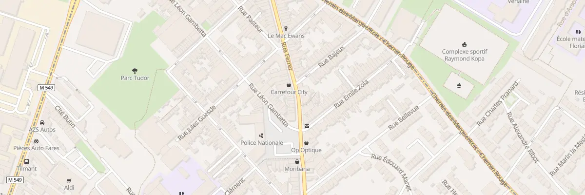 Plan du 13 Rue Ferrer à Faches-Thumesnil