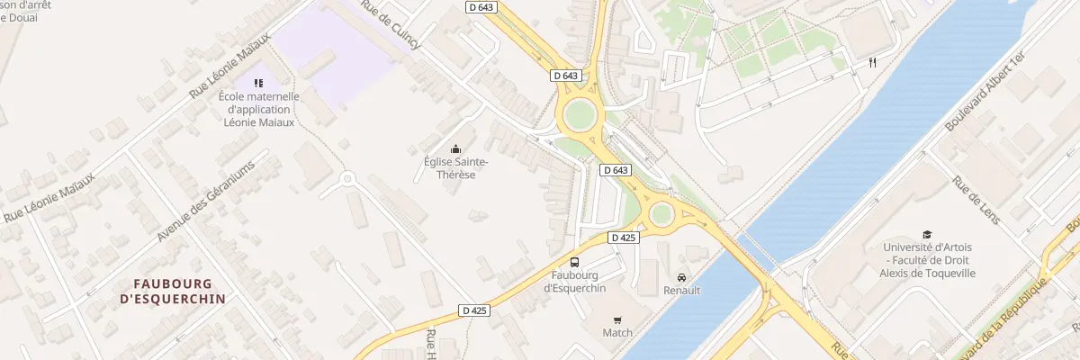 Plan du 18 Rue Delegorgue à Douai