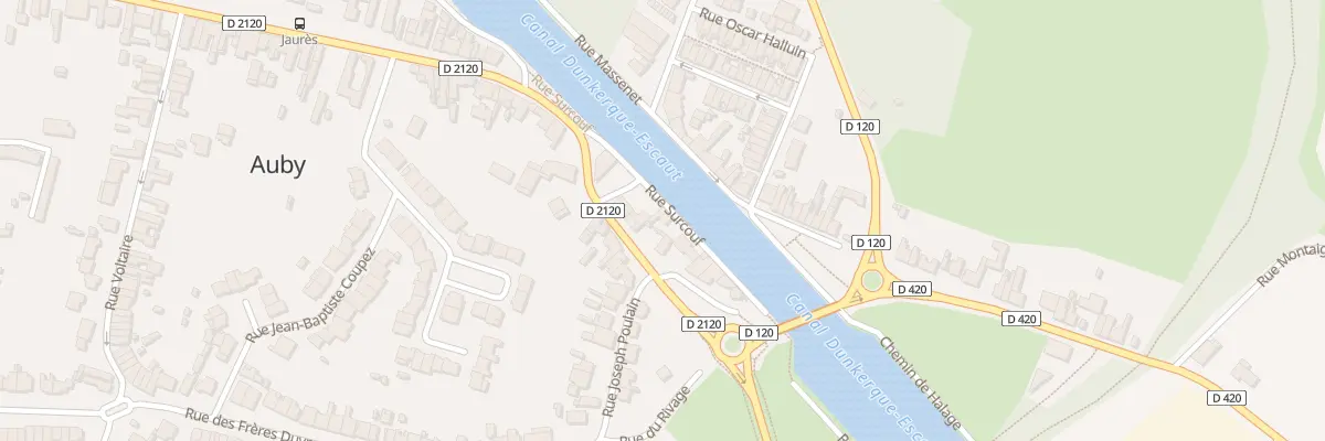 Plan du 7 Rue Surcouf à Auby
