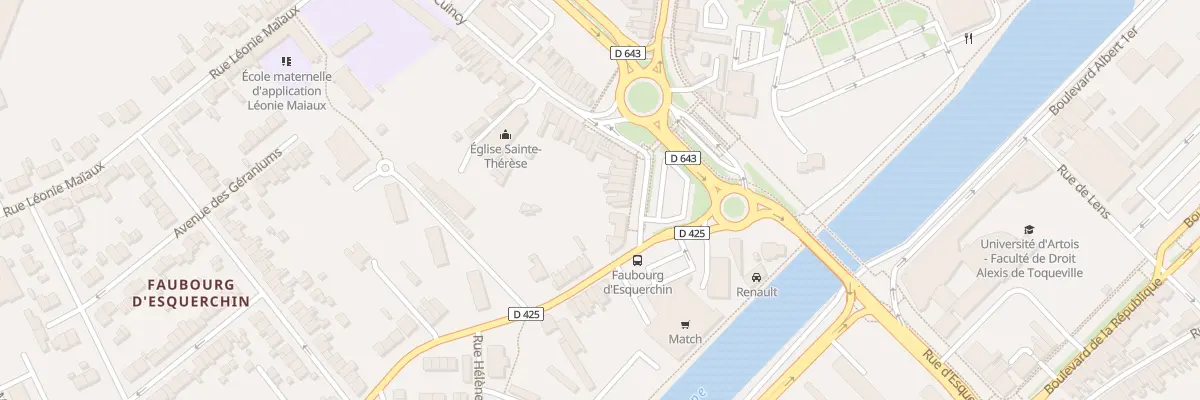 Plan du 36 Rue Delegorgue à Douai