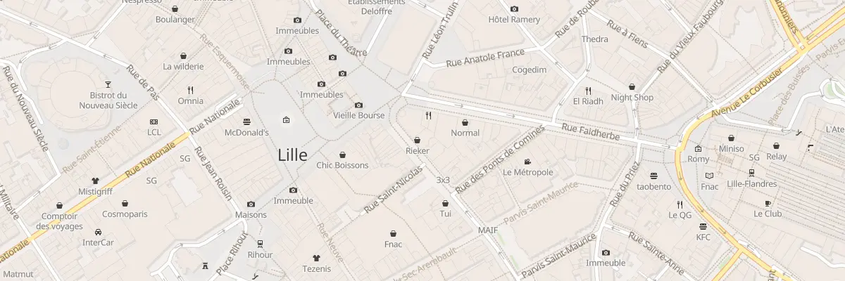 Plan du 7 Rue Pierre Mauroy à Lille