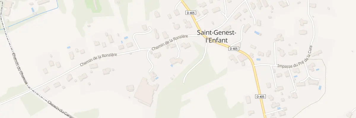 Plan du 1B Che de la Ronziere - St Genest à Malauzat