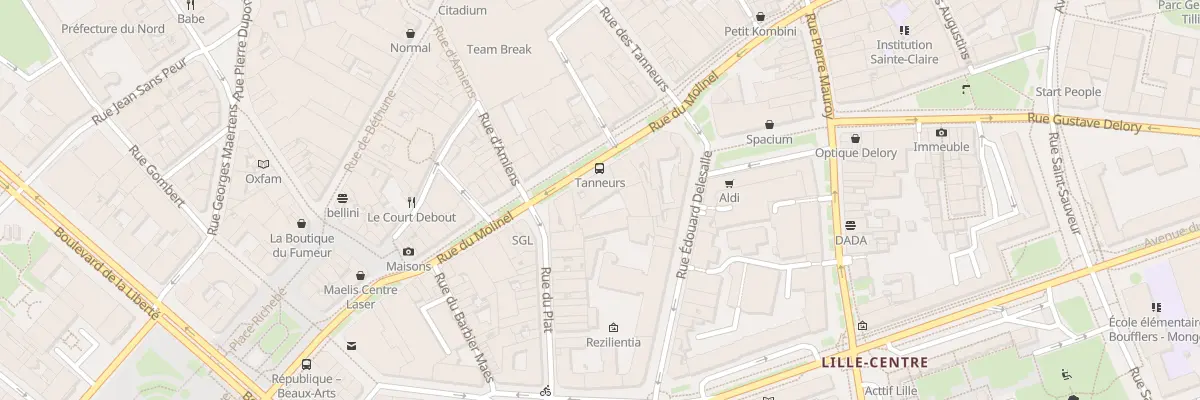 Plan du 115 Rue du Molinel à Lille