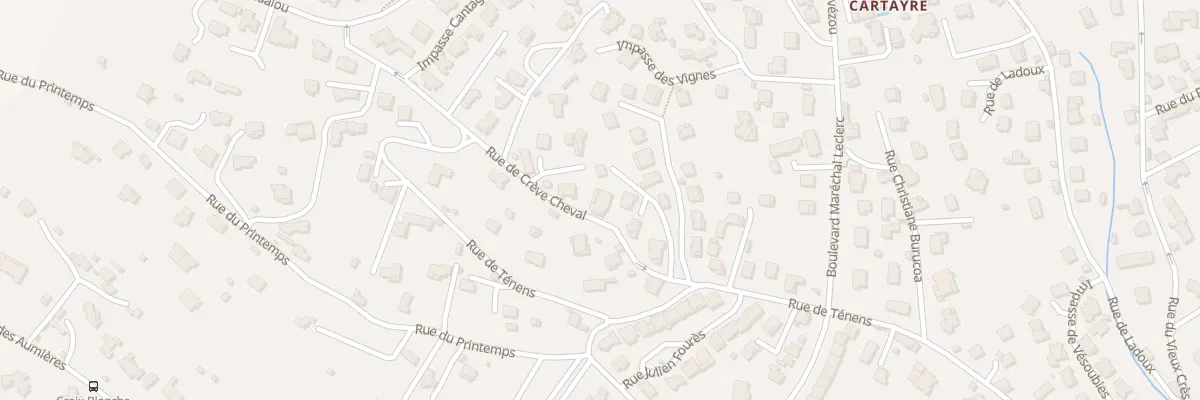 Plan du 90 Rue de Crève Cheval à Millau