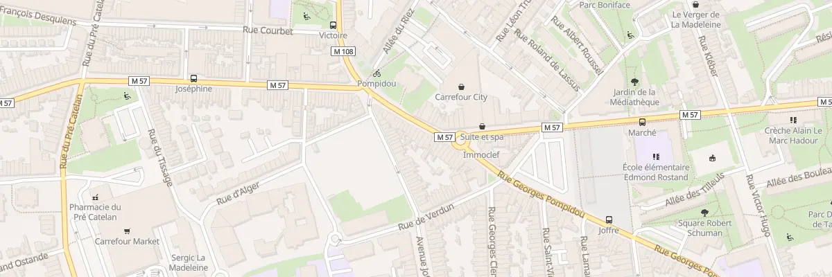 Plan du 127 Rue du Pdt Georges Pompidou à La Madeleine