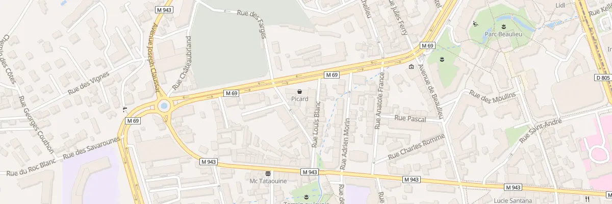 Plan du 9 Rue Louis Blanc à Chamalières