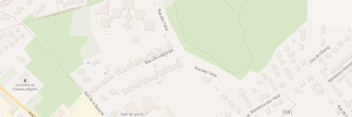 Plan du 29 Rue Léo Lagrange à Thumeries