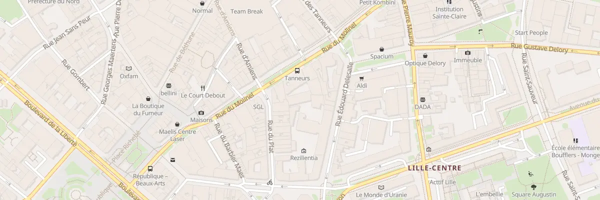 Plan du 115B Rue du Molinel à Lille