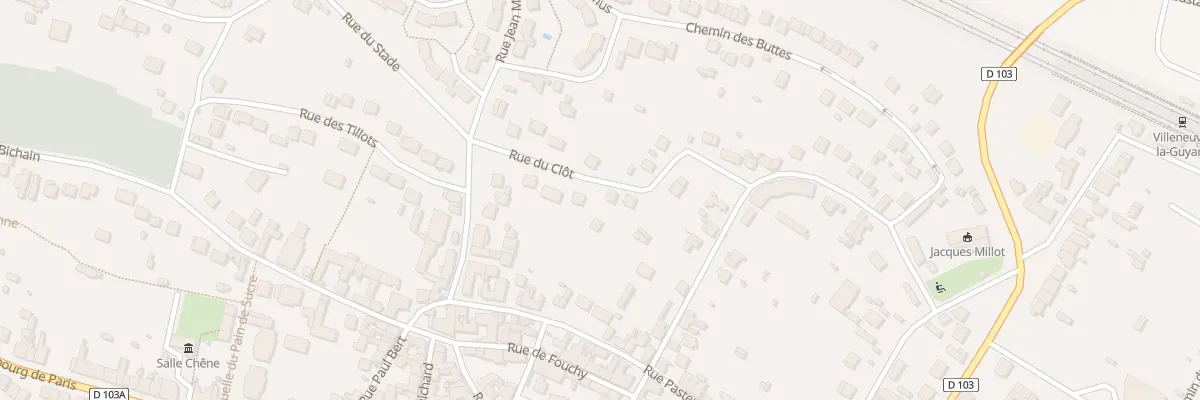 Plan du 40 Rue Pasteur à Villeneuve-la-Guyard