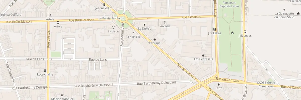Plan du 300 Rue de Solférino à Lille