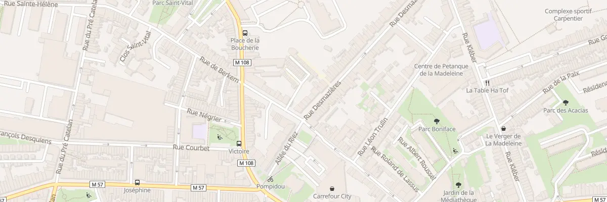 Plan du 9 Rue Desmazières à La Madeleine