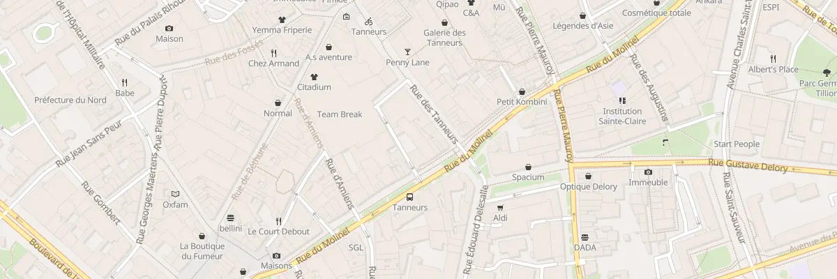 Plan du 102 Rue du Molinel à Lille