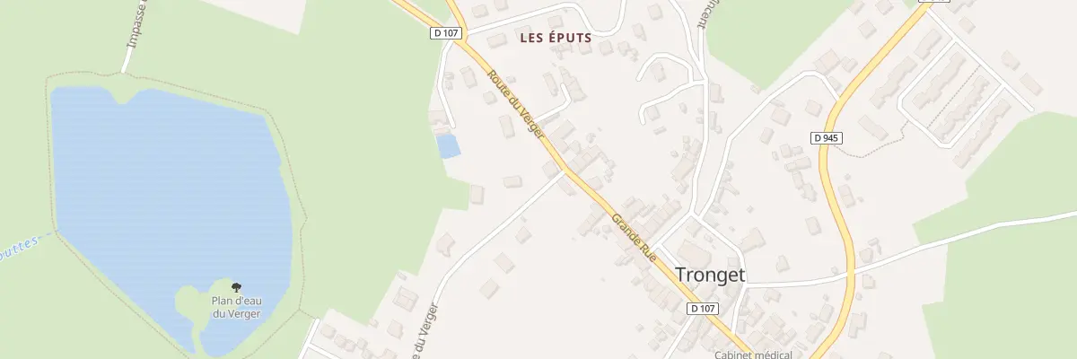Plan du 33 Rte Grande à Tronget
