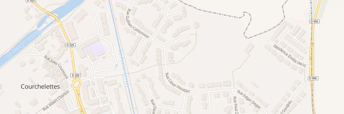 Plan du 14 Rue Cesar Houdart à Courchelettes