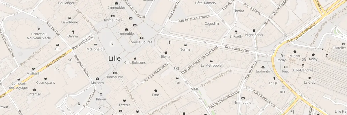 Plan du 15 Rue Pierre Mauroy à Lille