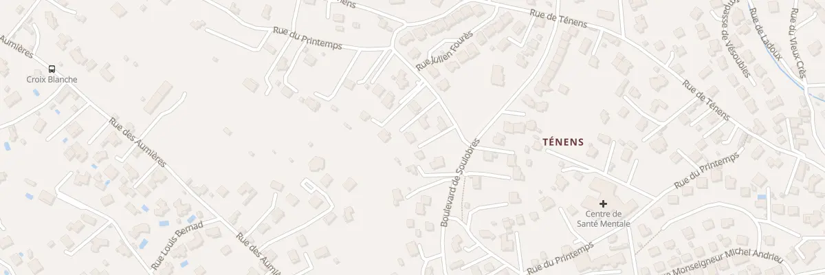 Plan du 555 Rue du Printemps à Millau