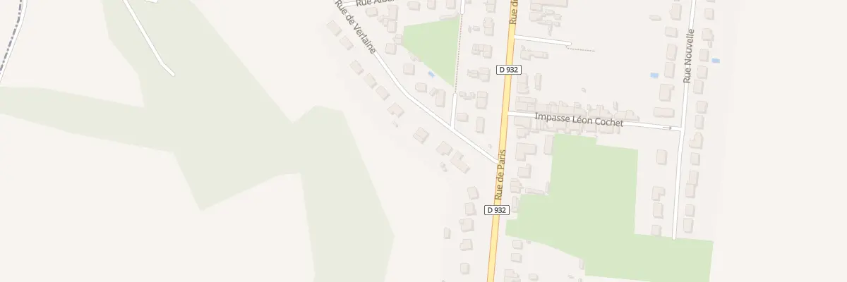 Plan du 1B Rue de Verlaines à Muille-Villette