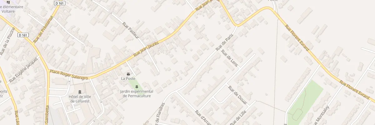 Plan du 16 Rue de Paris à Leforest